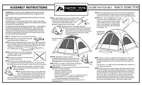 ozark trail tent instructions